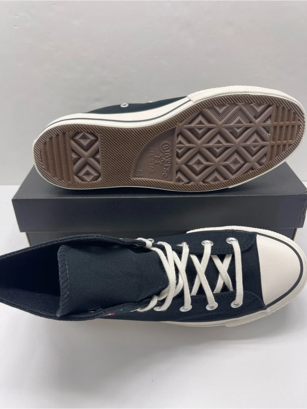 Converse A15534F CTAS LIFT HI BLACK/WHITE/SUNNY ANGLE Platform Sneakers